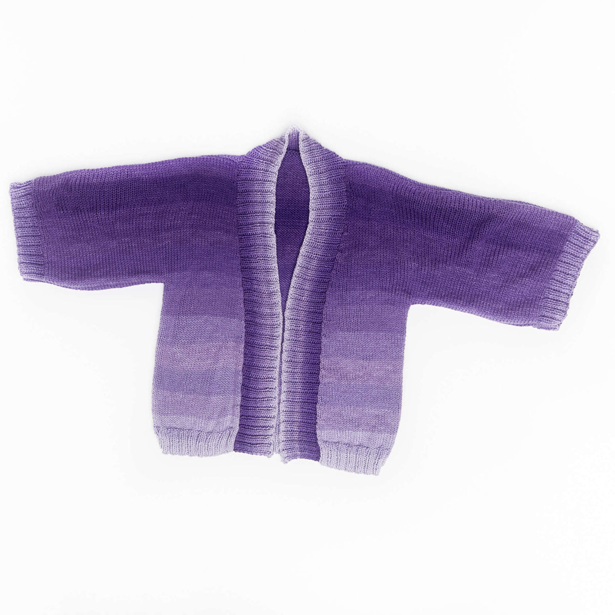 Knit Jacket made in Red Heart Super Saver Ombre Yarn