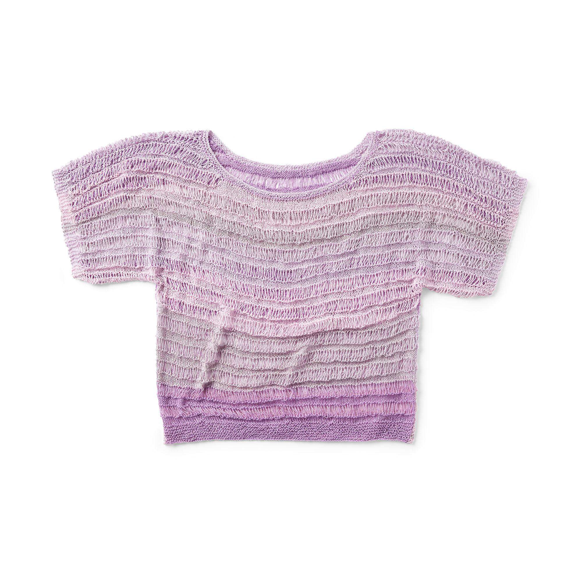 Free Easy Red Heart EasyBreezy Knit Top Knit Pattern Yarnspirations