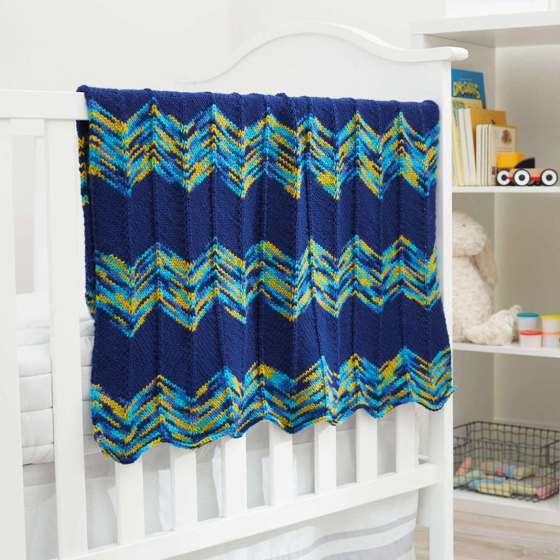 Free Red Heart Knit Blanket For Playtime Pattern