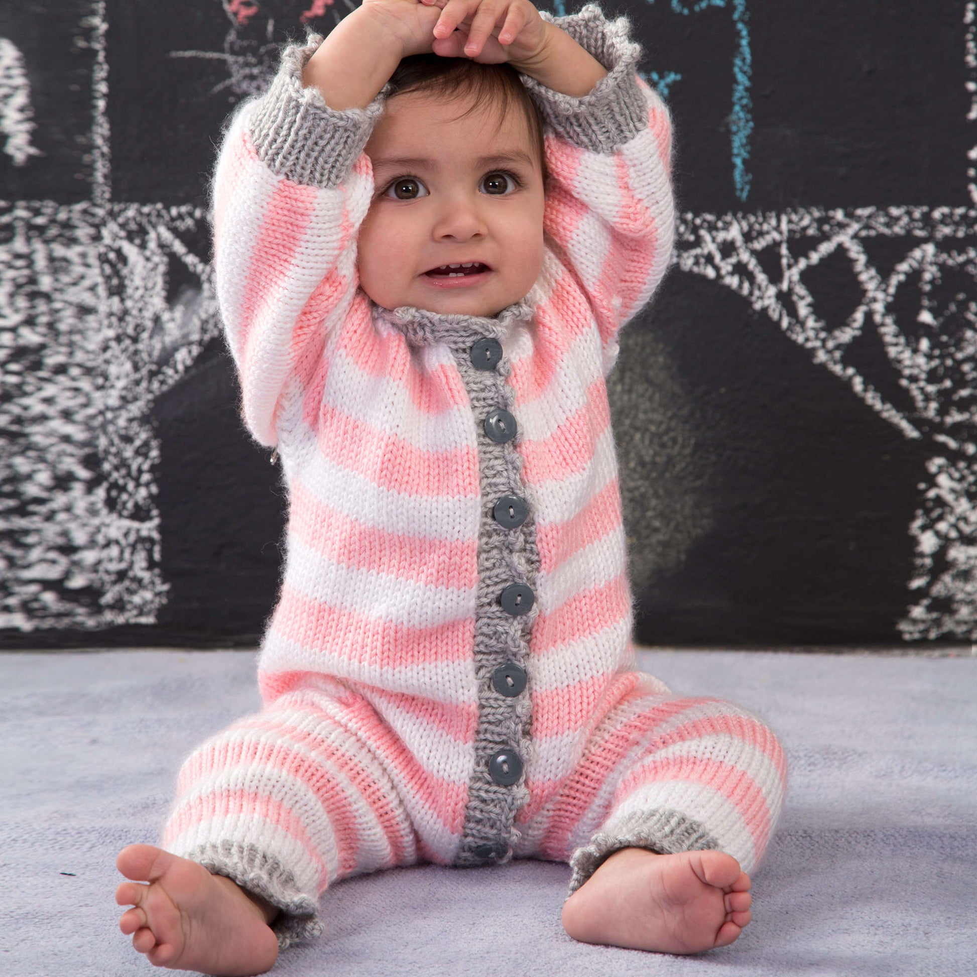 Free Red Heart Royal Knit Onesie Pattern