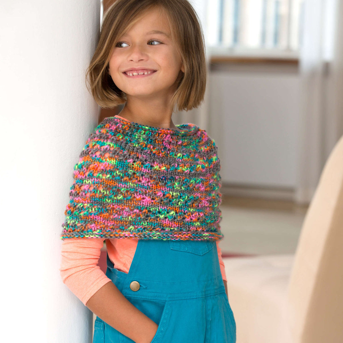 Knit Cozy made in Red Heart Gumdrop Yarn