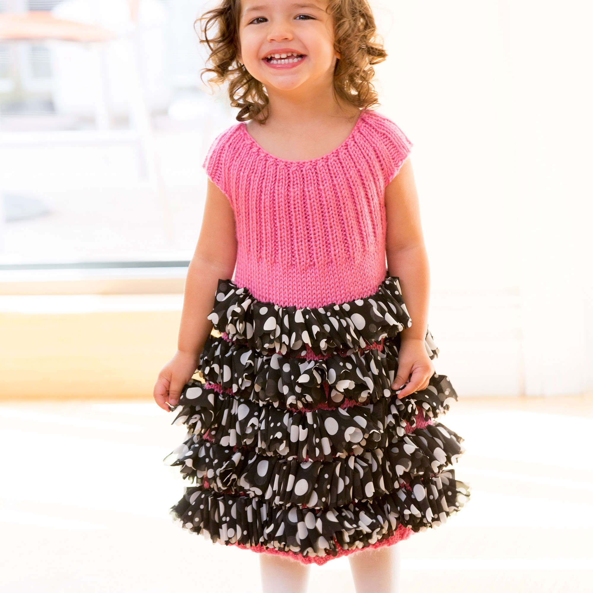 Free Red Heart Perfect Party Dress Knitting Pattern