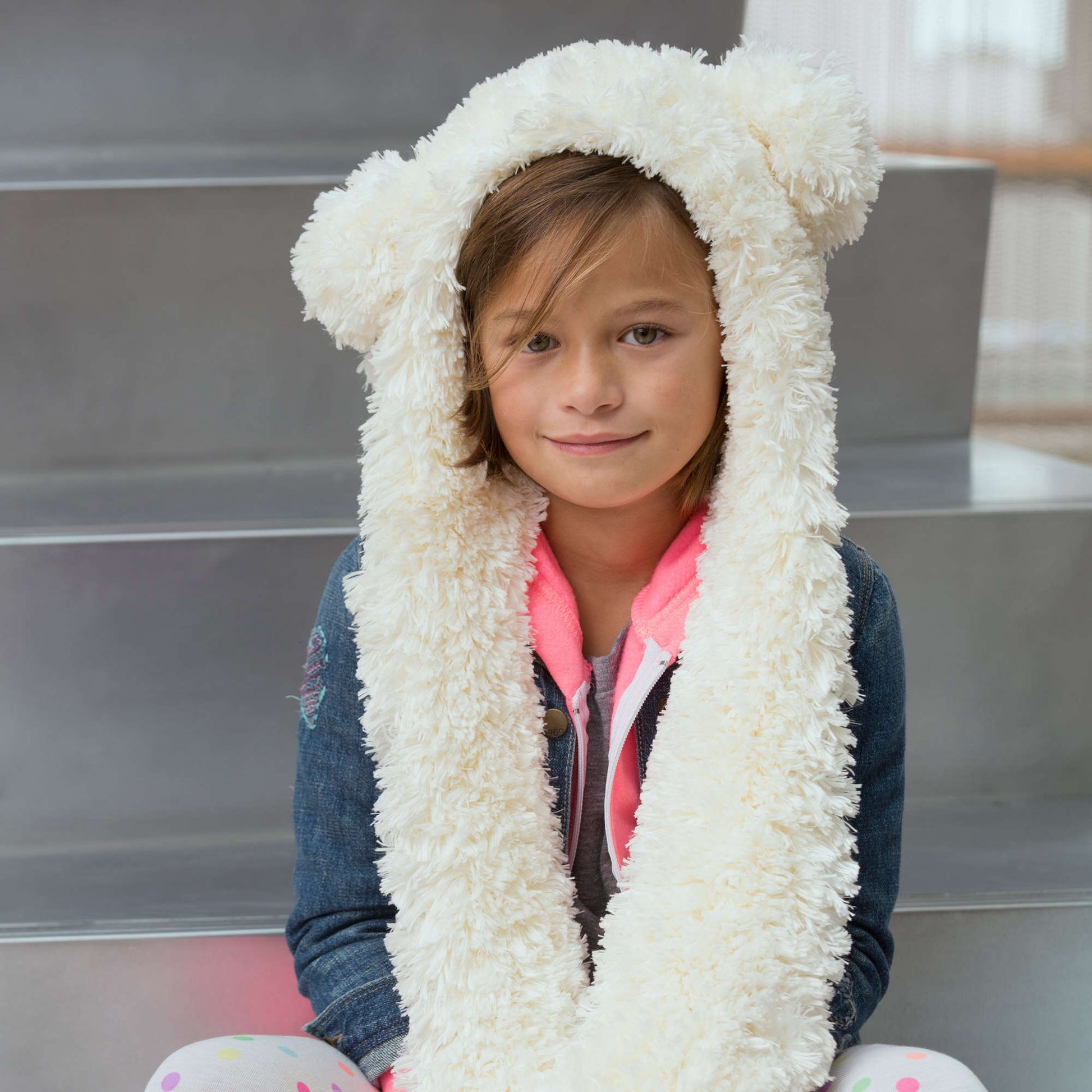 Free Red Heart Child's Scoodie Knit Pattern