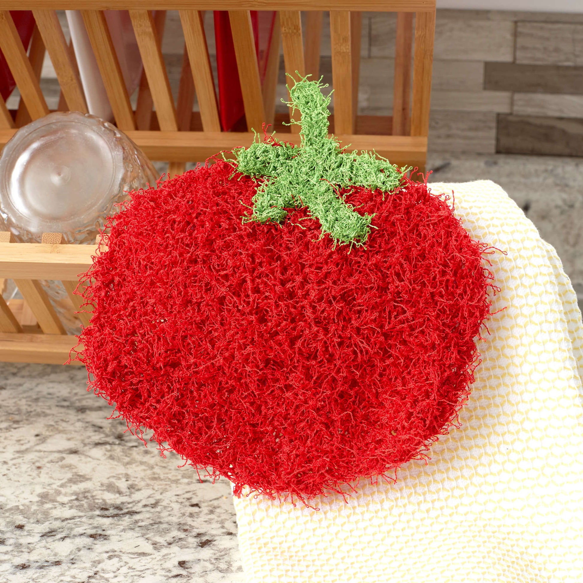Free Red Heart Tomato Scrubby Knit Pattern