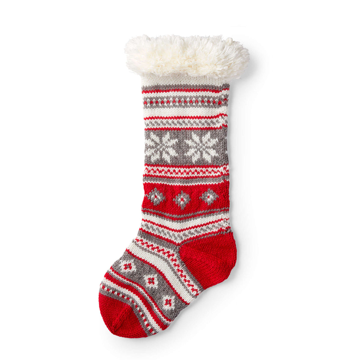 Knit Stocking made in Red Heart With Love Yarn
