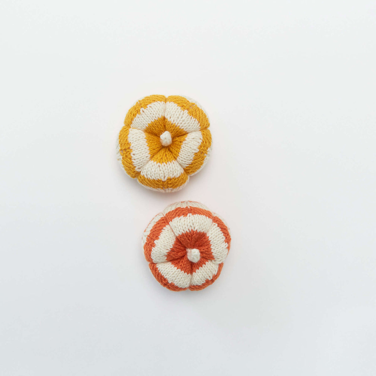 Knit Pumpkin made in Red Heart Super Saver Yarn