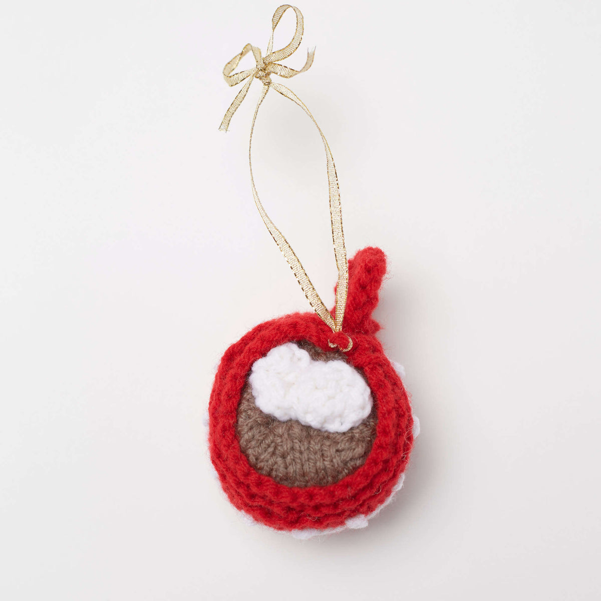 Knit Ornament made in Red Heart Super Saver Yarn