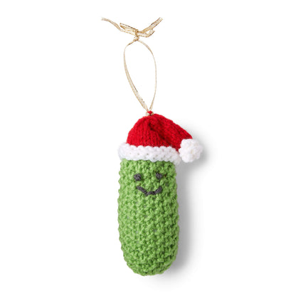 Red Heart Jolly Pickle Ornament Knit Red Heart Jolly Pickle Ornament Knit