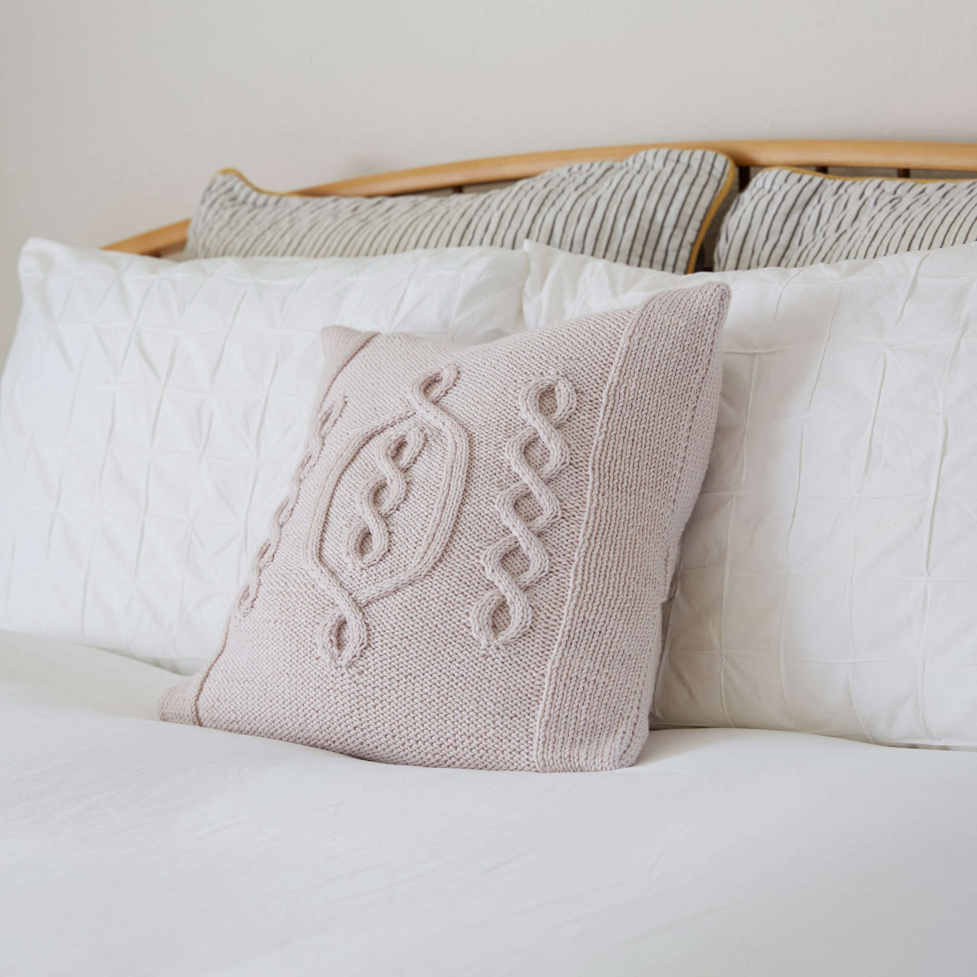 Free Red Heart Hygge Chic Knit Pillow Pattern