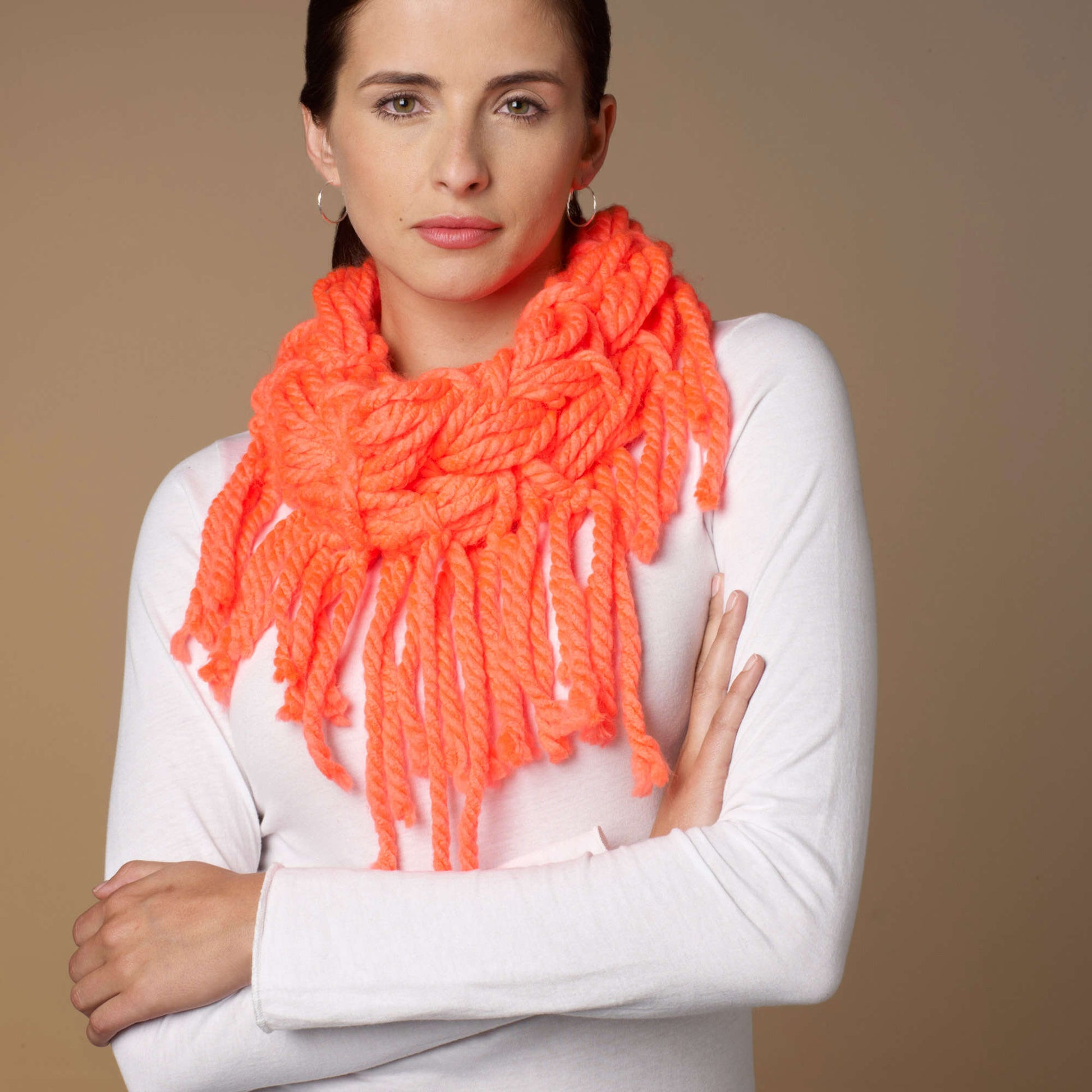 Free Red Heart Wrap & Knot Cowl Craft Pattern