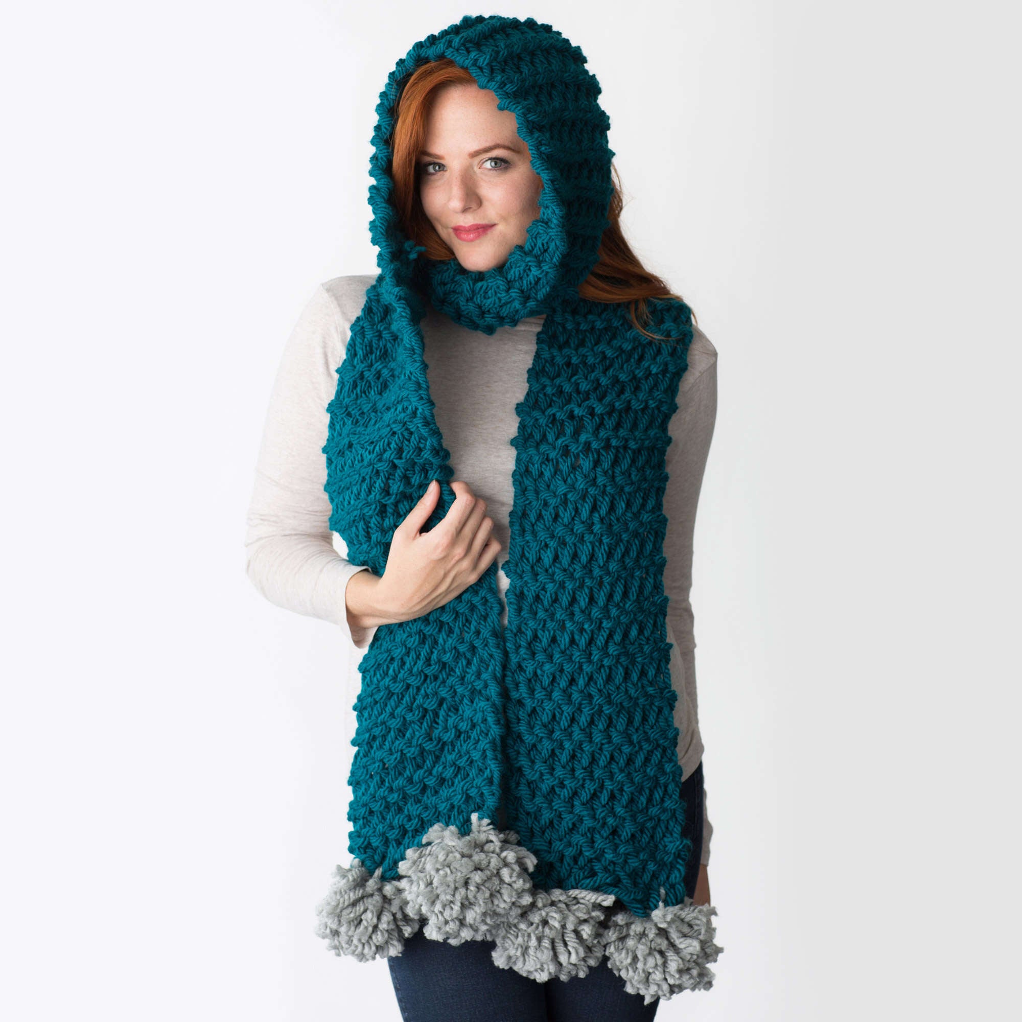 Free Red Heart Zippy Loom Super Scarf Craft Pattern | Yarnspirations