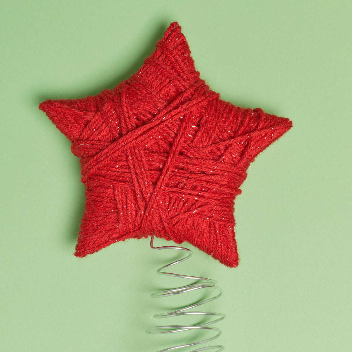 Craft Topper made in Red Heart With Love Metallic Yarn
