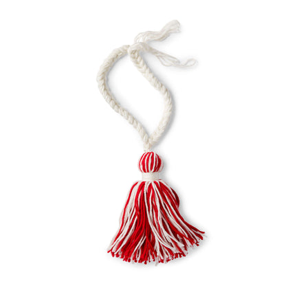 Red Heart Holiday Tassel Decoration Craft Red Heart Holiday Tassel Decoration Craft