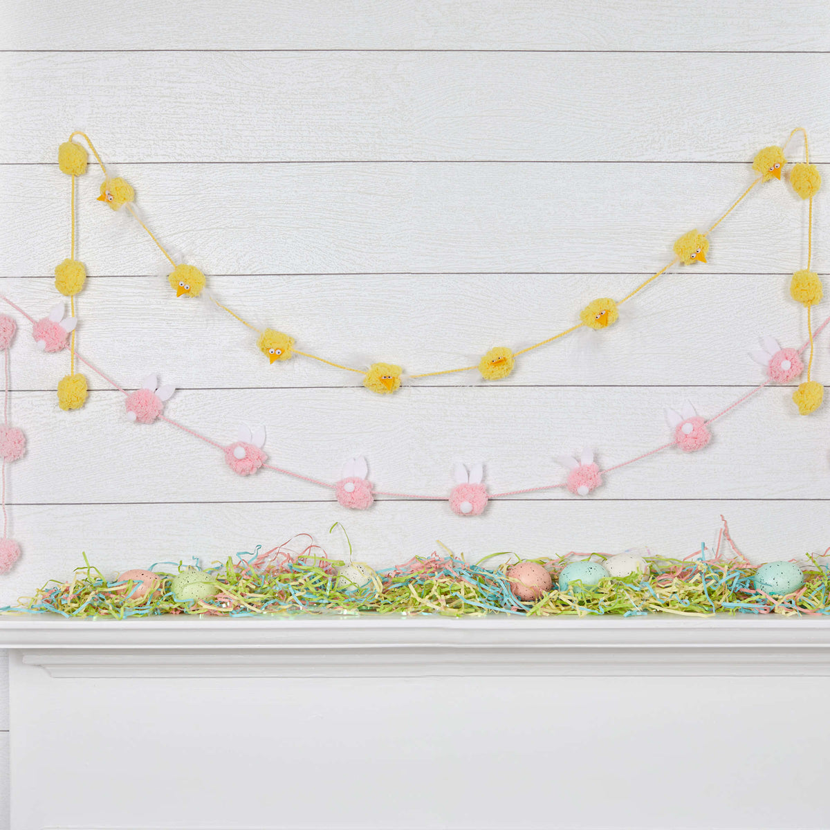 Craft Holiday Décor made in Red Heart Pomp-a-Doodle Yarn