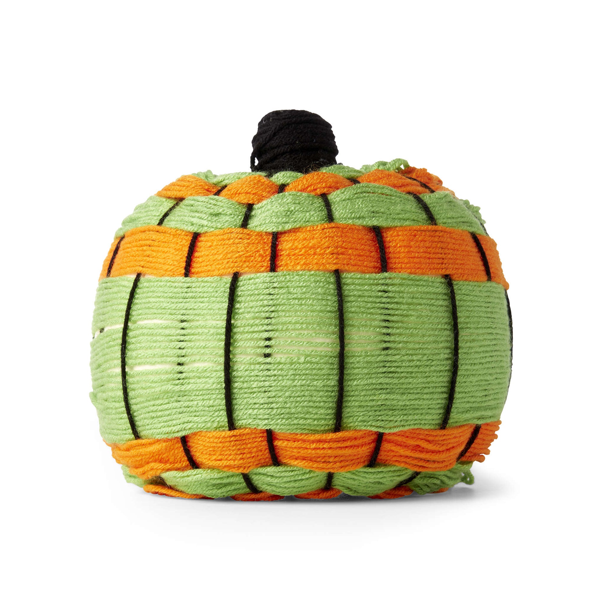 Free Red Heart Hand Woven Yarn Wrapped Pumpkin Craft Pattern