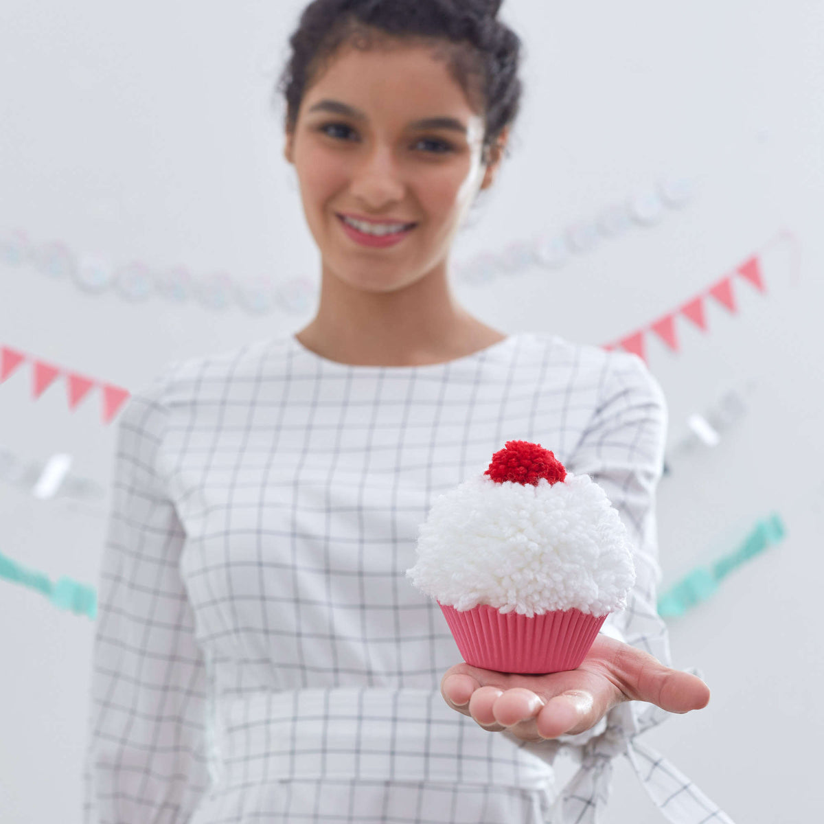Craft Pompom Craft made in Red Heart With Love Yarn