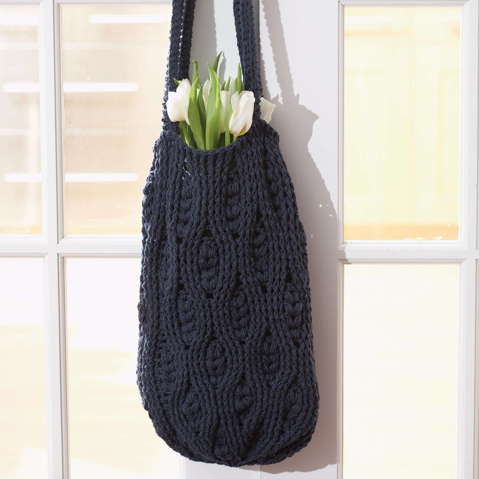 Free Lily Sugar'n Cream Rich Textures Tote Crochet Pattern