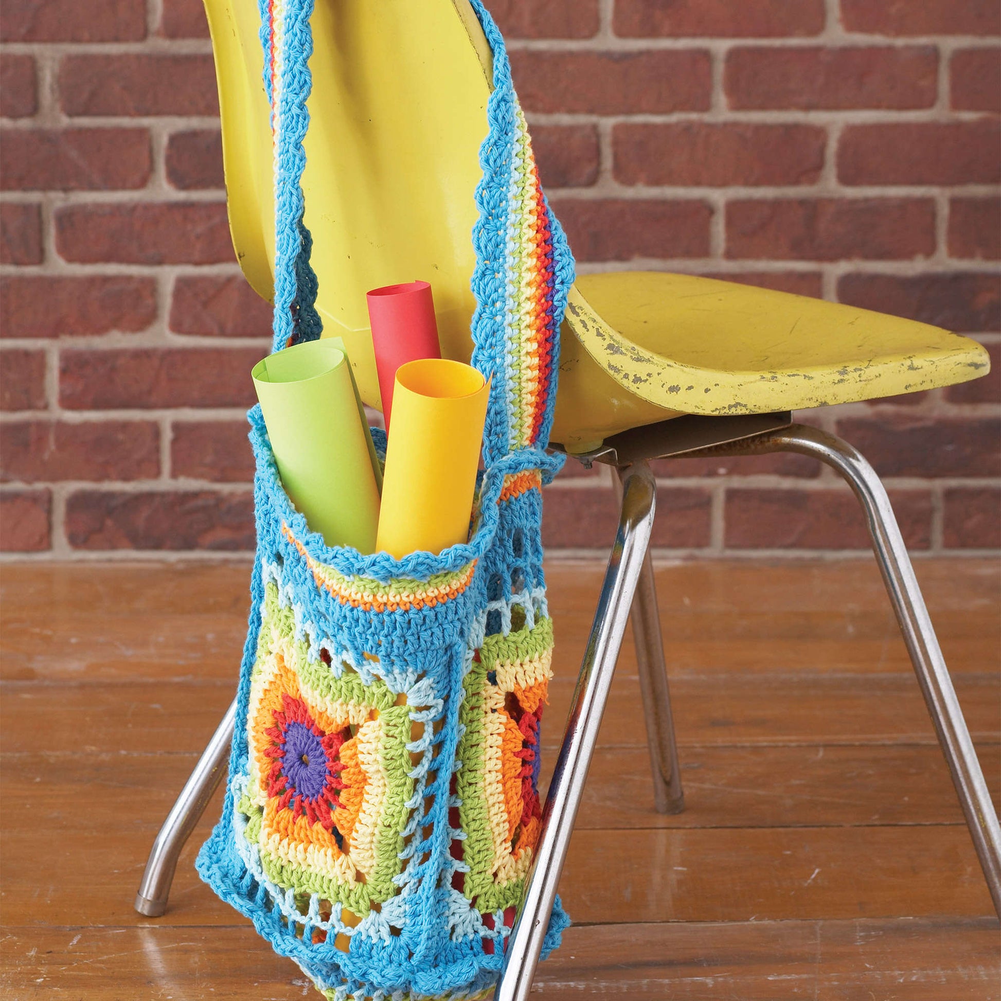 Free Lily Sugar'n Cream Bright Market Bag Crochet Pattern