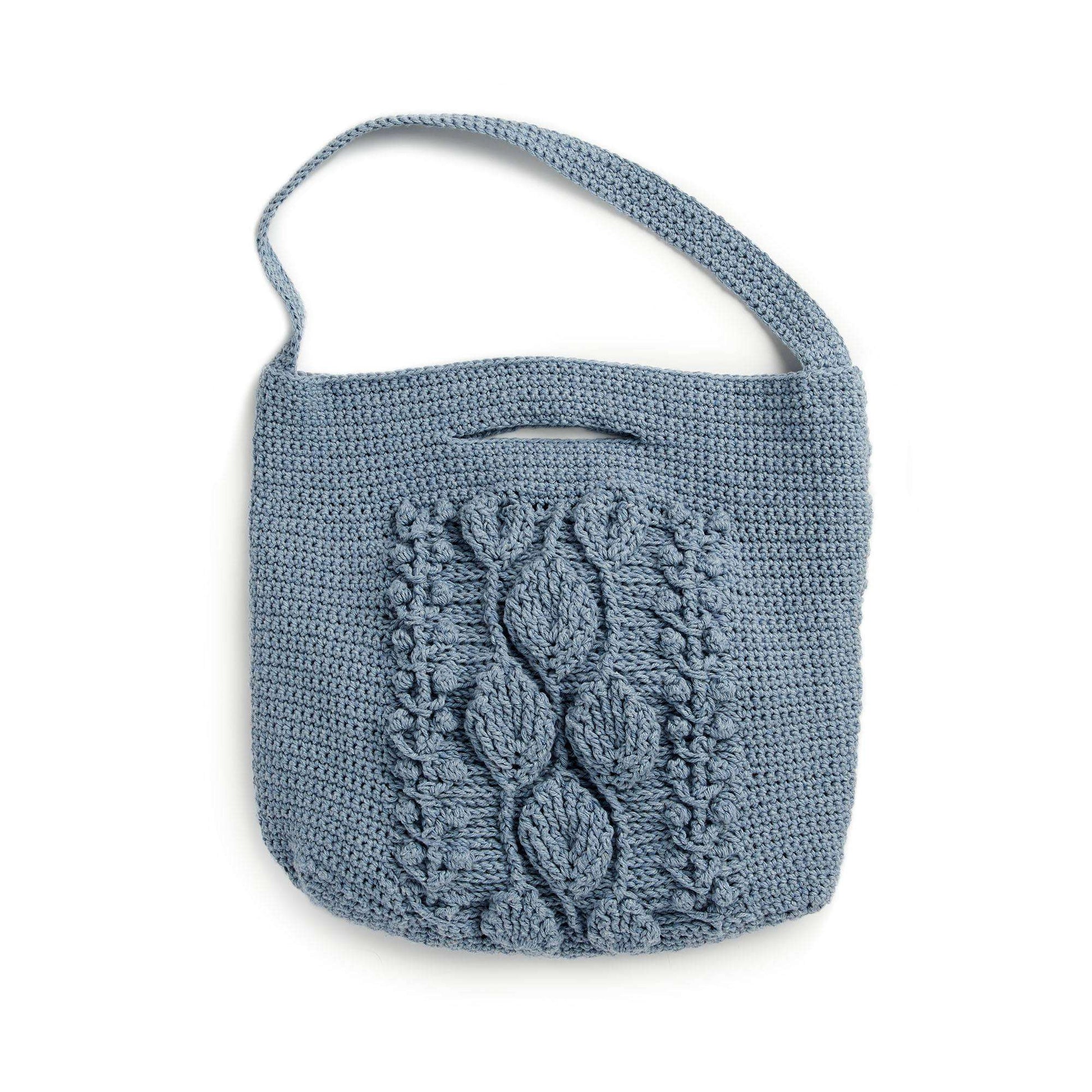 Free Lily Climbing Leaves Crochet Tote Bag Pattern