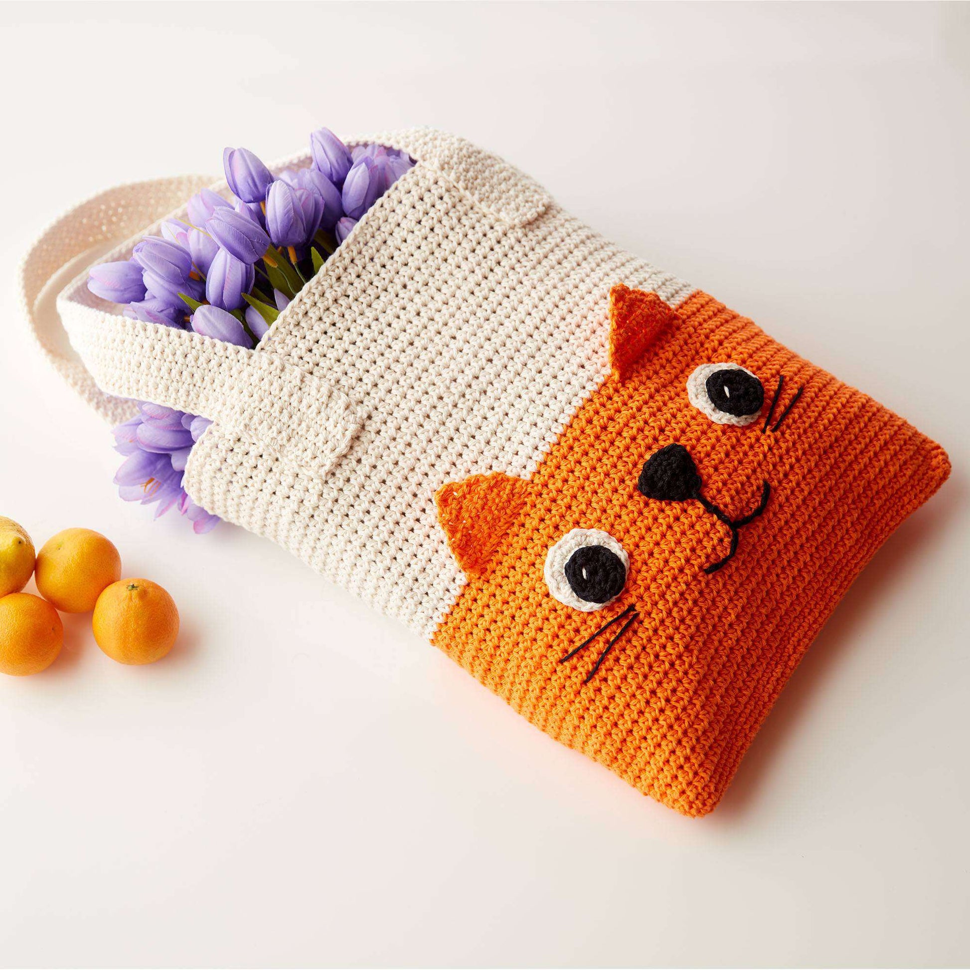 Free Lily Crochet Kitty Tote Pattern
