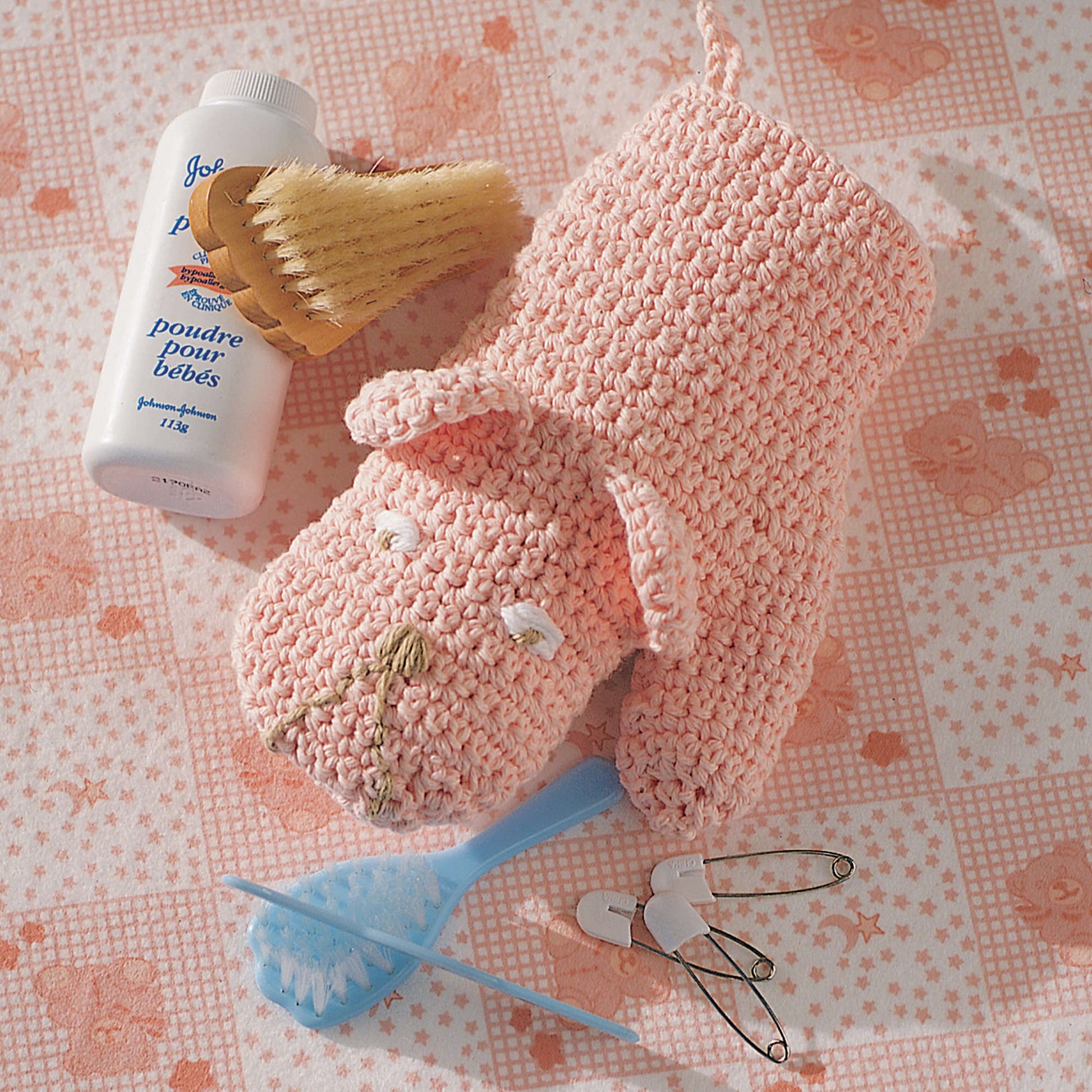 Free Lily Sugar'n Cream Baby Bath Mitt Crochet Pattern