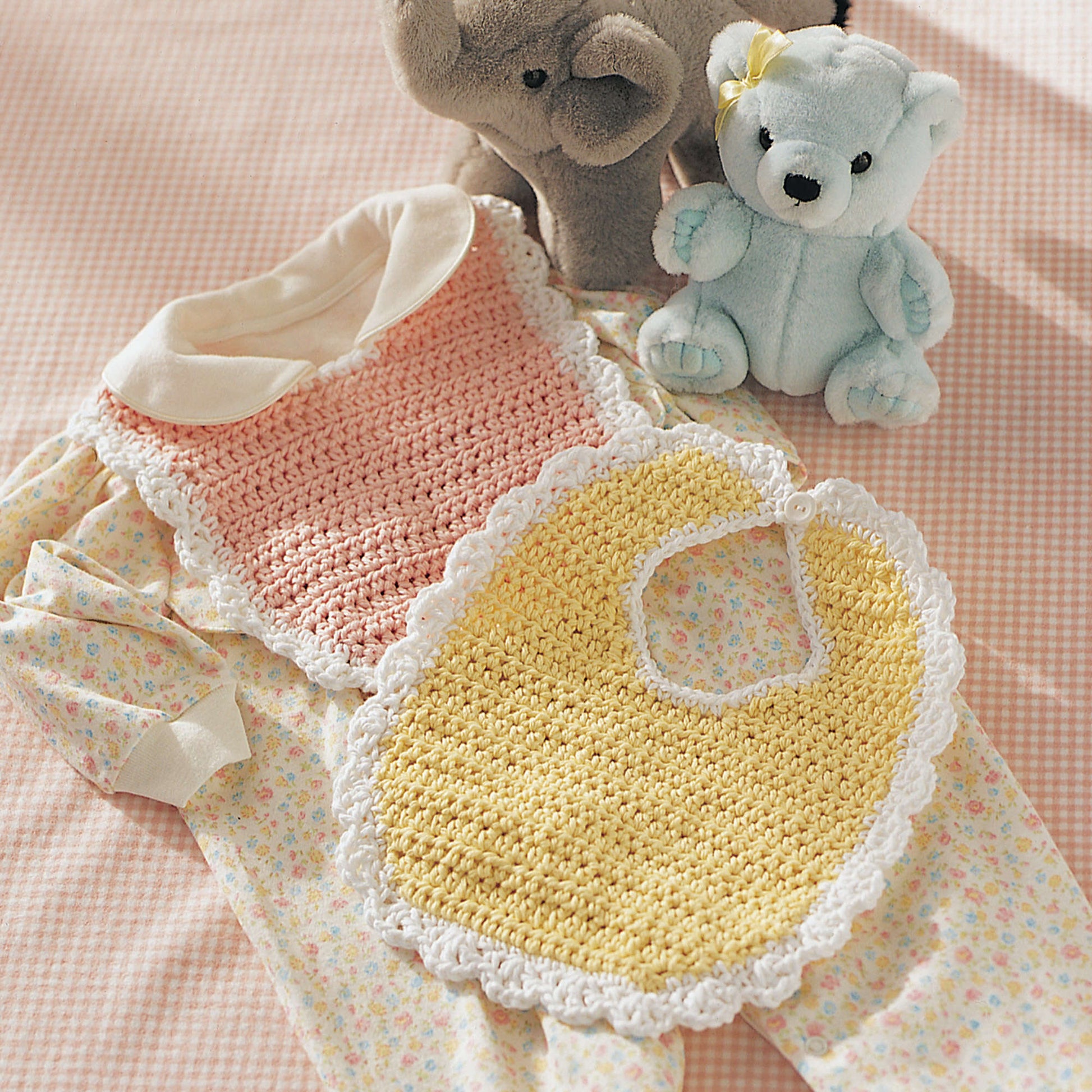 Free Lily Sugar'n Cream Baby Bib Crochet Pattern