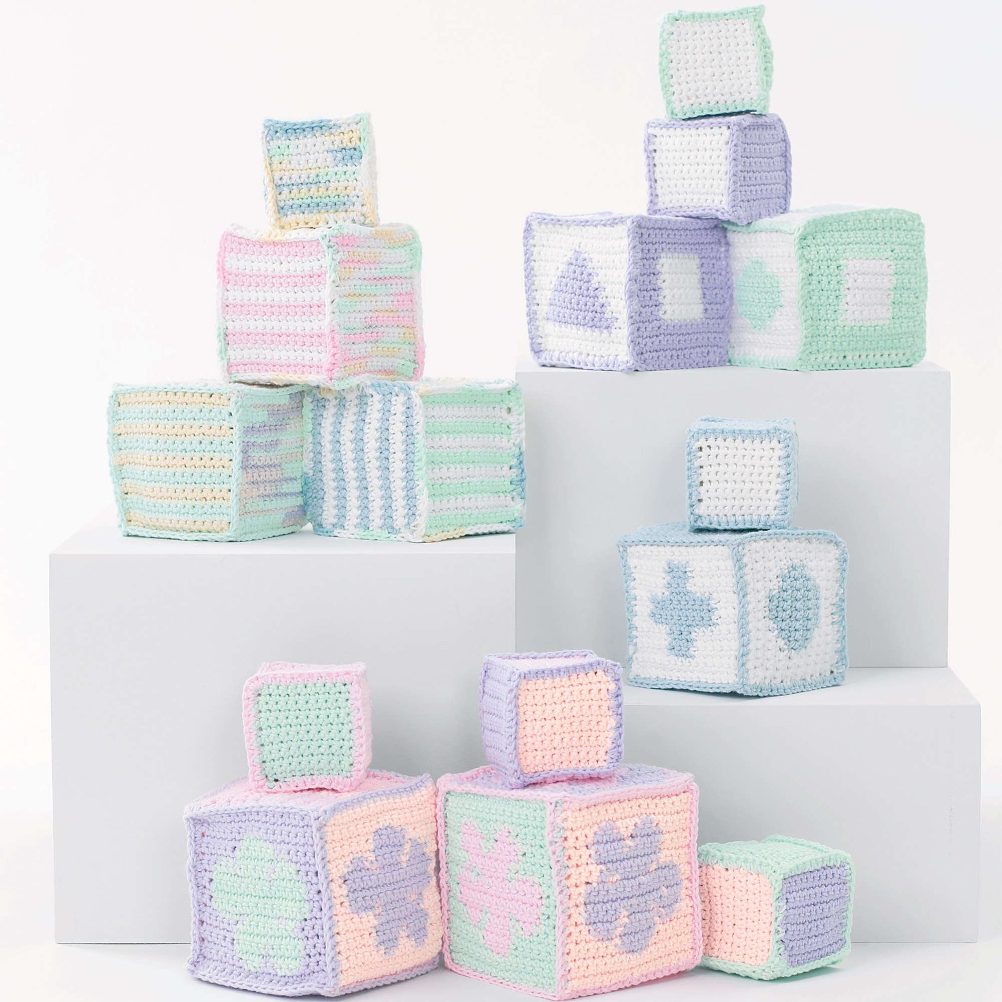Free Lily Sugar'n Cream Baby's Blocks Crochet Pattern
