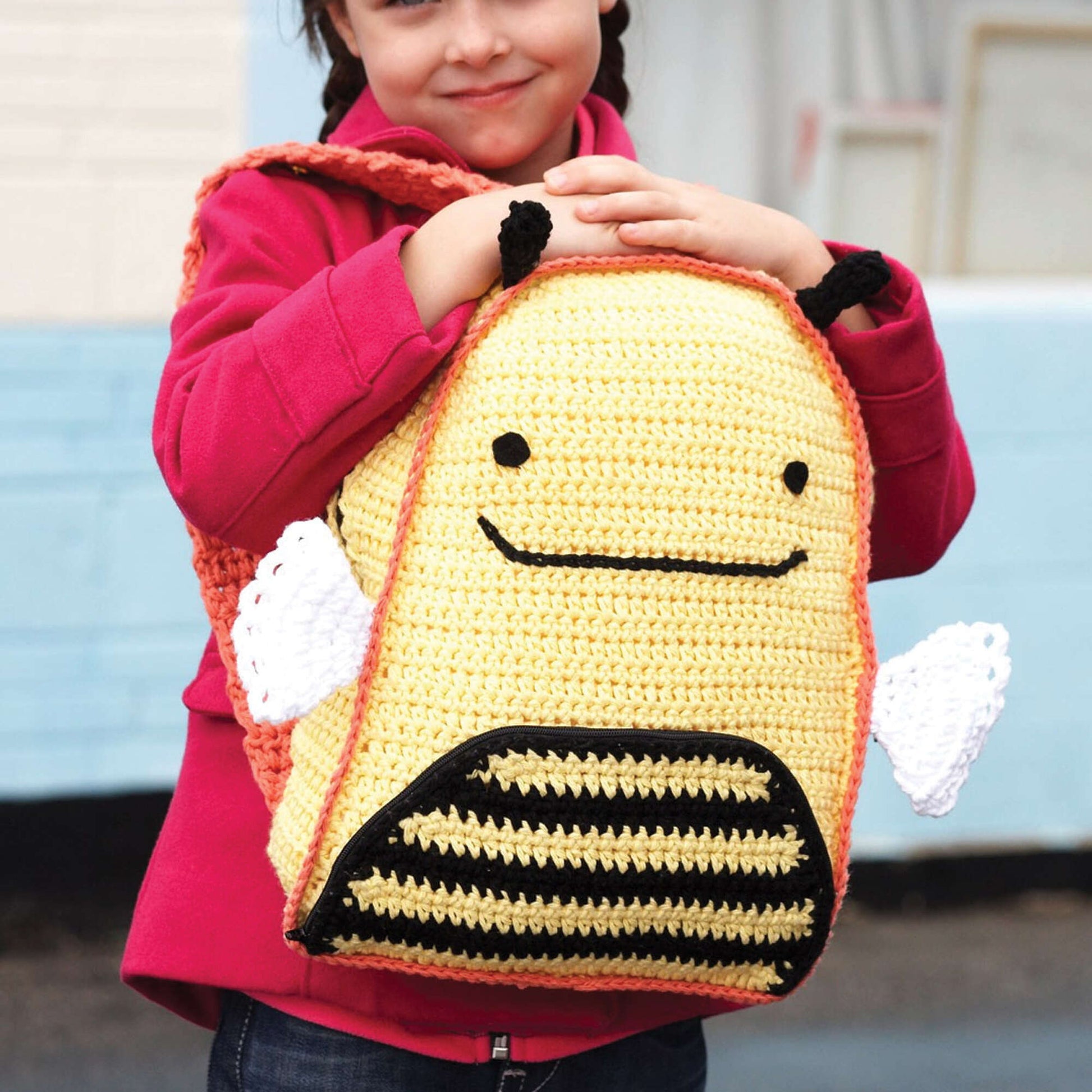 Free Lily Sugar'n Cream Busy Bee Backpack Crochet Pattern