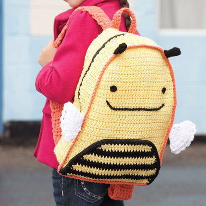 Lily Sugar'n Cream Busy Bee Backpack Crochet Single Size