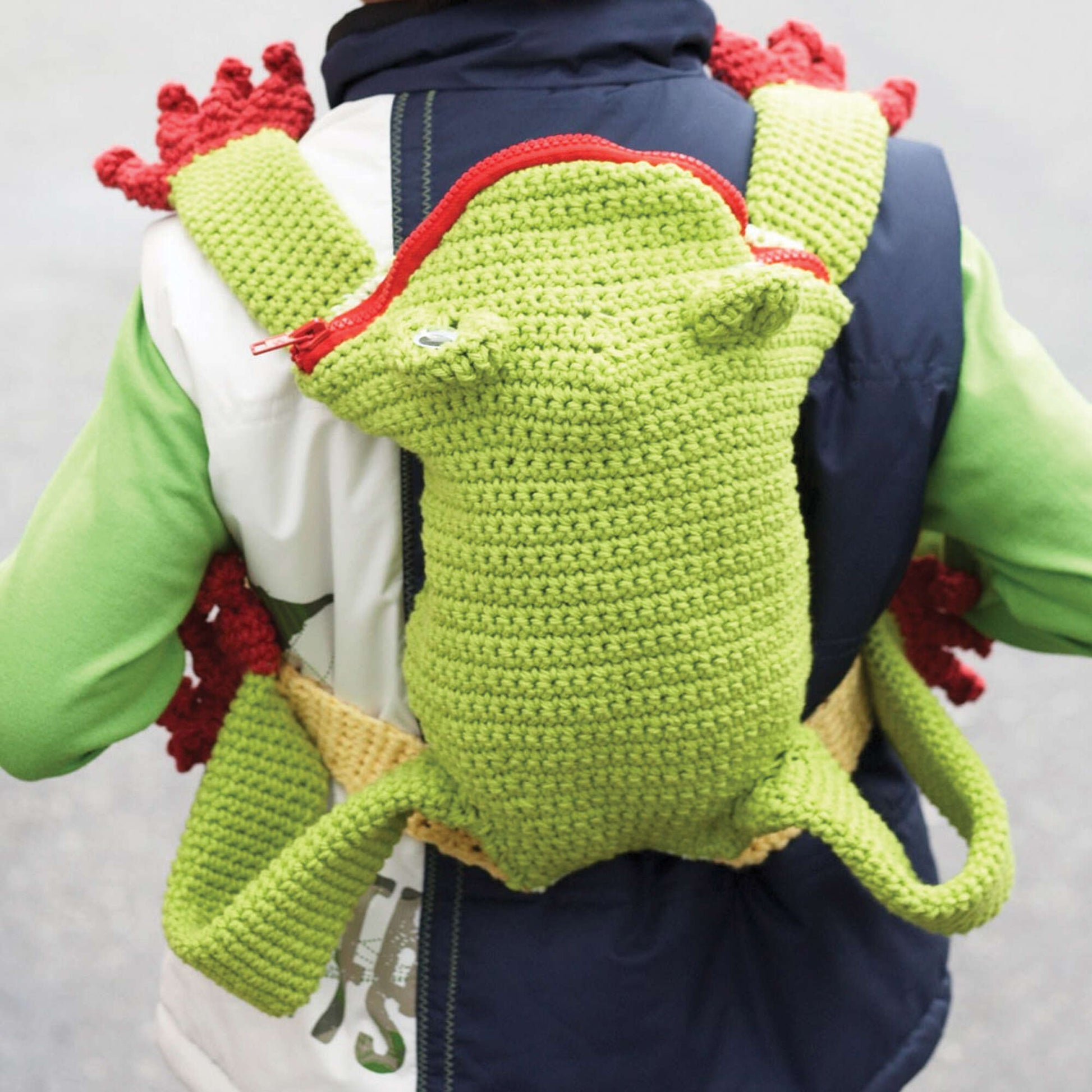 Free Lily Sugar'n Cream Frog Backpack Crochet Pattern