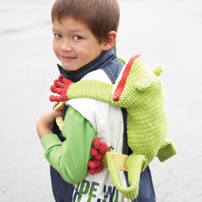 Lily Sugar'n Cream Frog Backpack Crochet Single Size