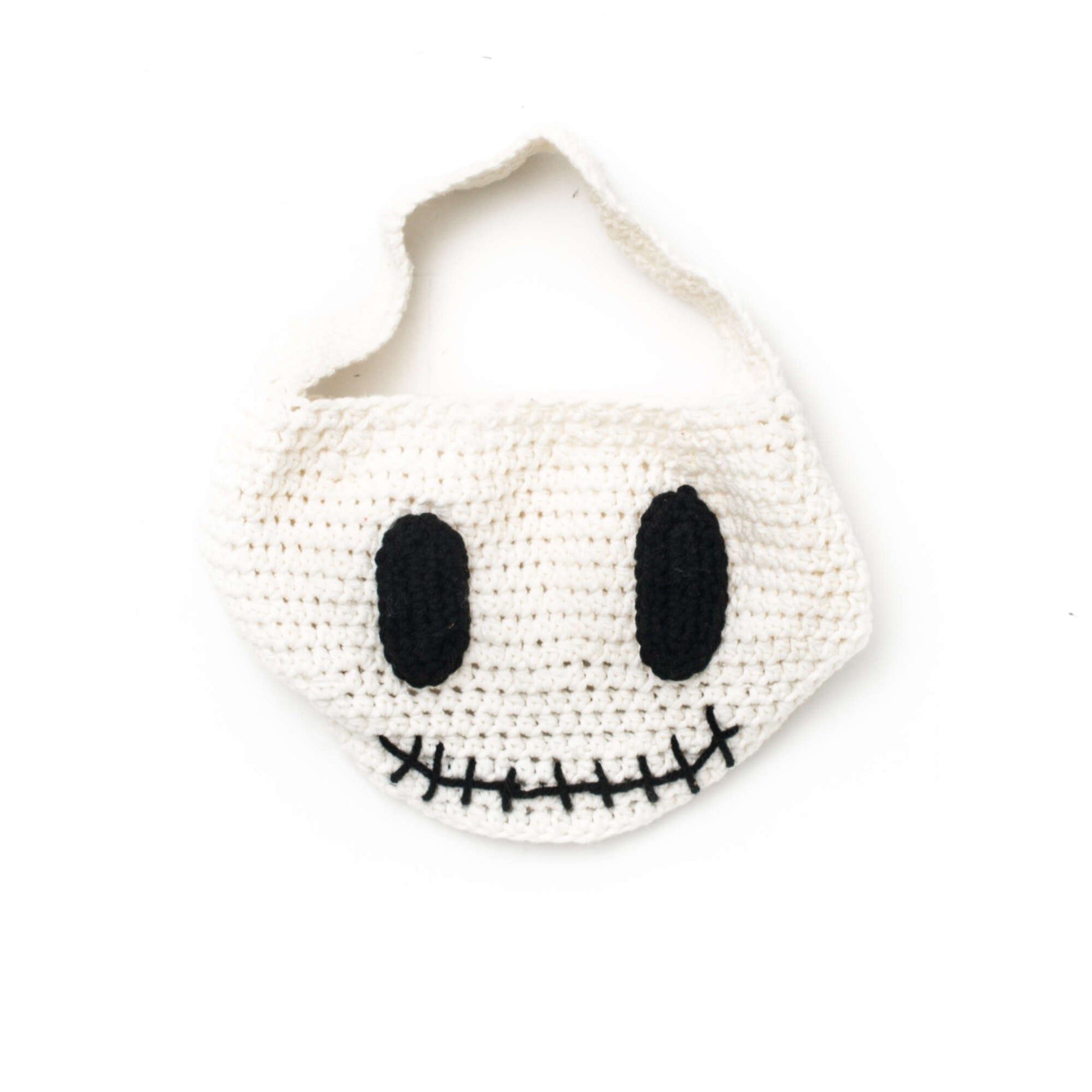 Free Lily Sugar'n Cream Skull Trick or Treat Bag Crochet Pattern