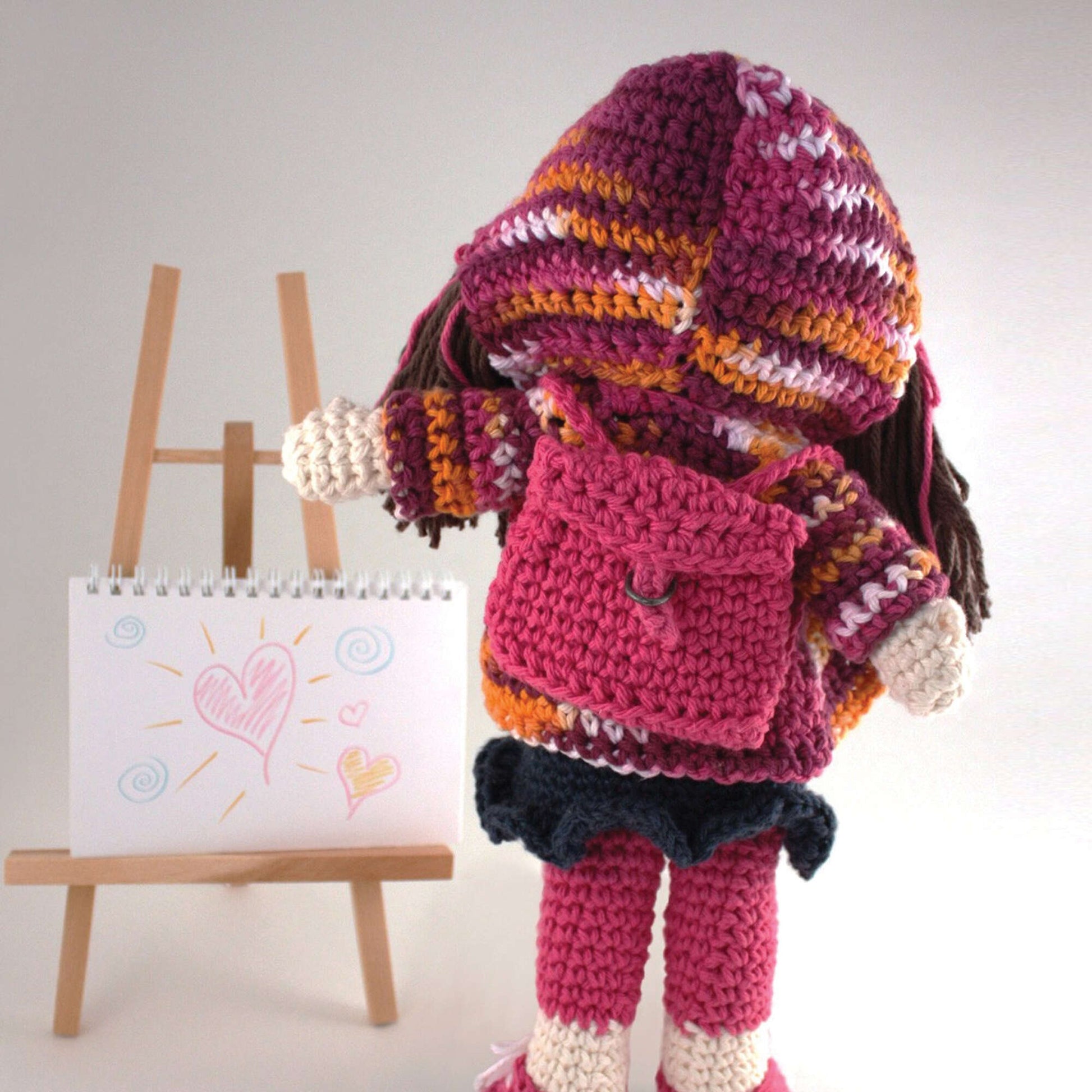 Free Lily Sugar'n Cream Back to School Lily Doll Crochet Pattern