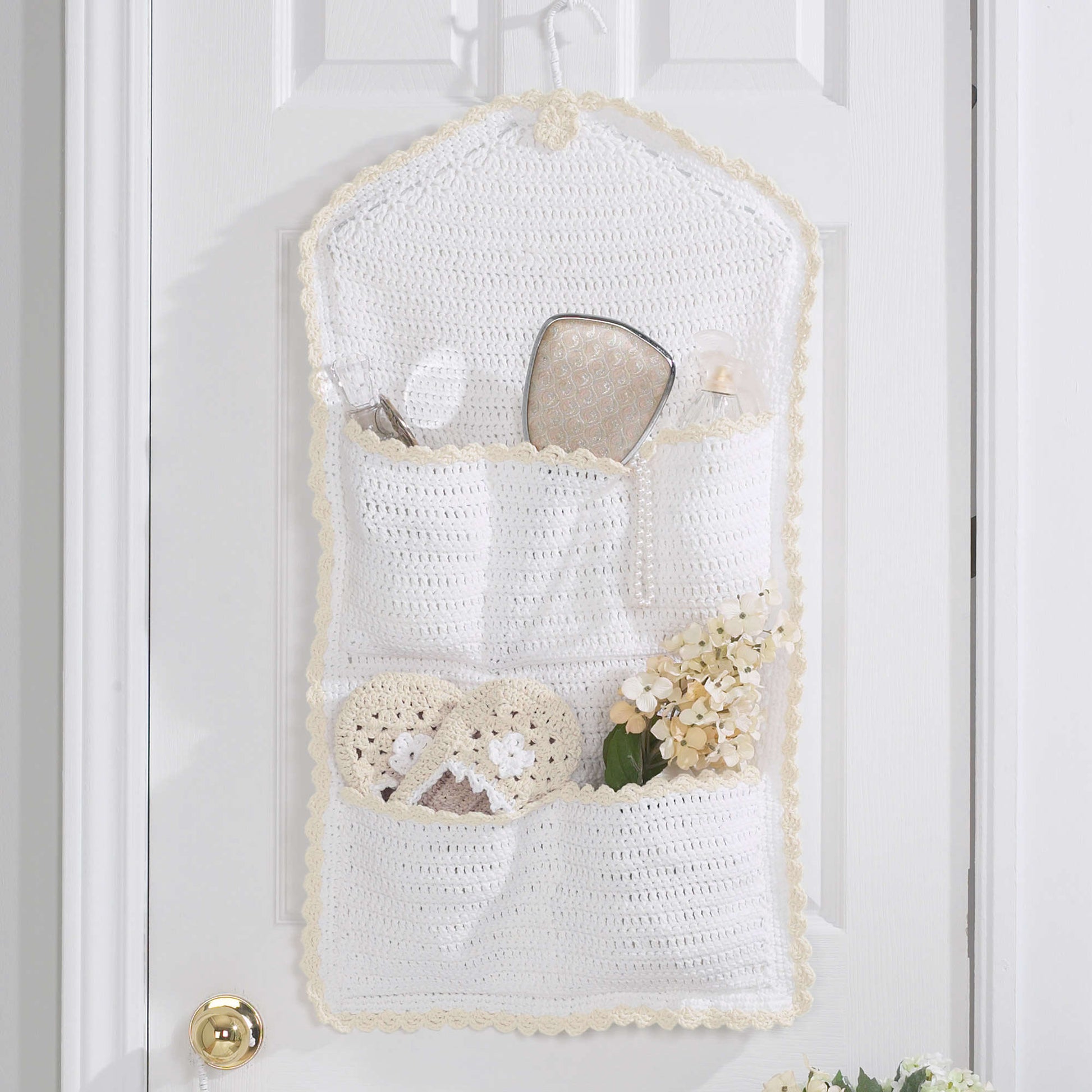 Free Lily Sugar'n Cream Door Catch-All Crochet Pattern