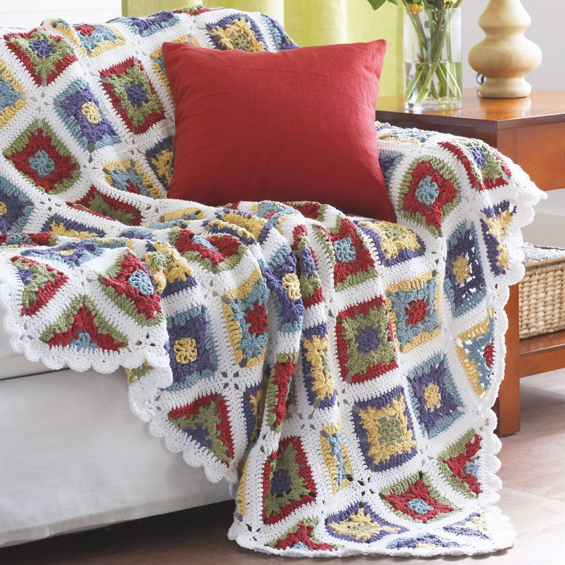 Free Lily Sugar 'n Cream Country Granny Crochet Blanket Pattern
