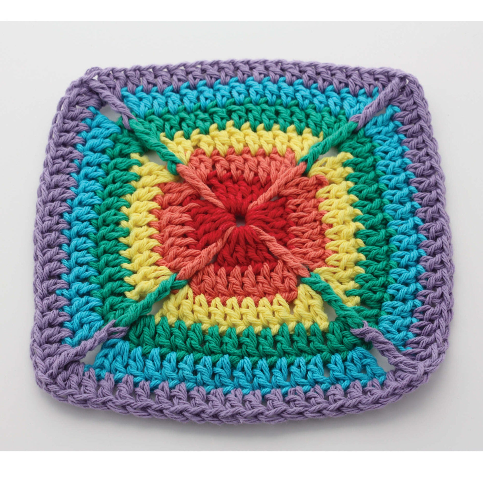 Free Lily Sugar'n Cream Over the Rainbow Dishcloth Crochet Pattern