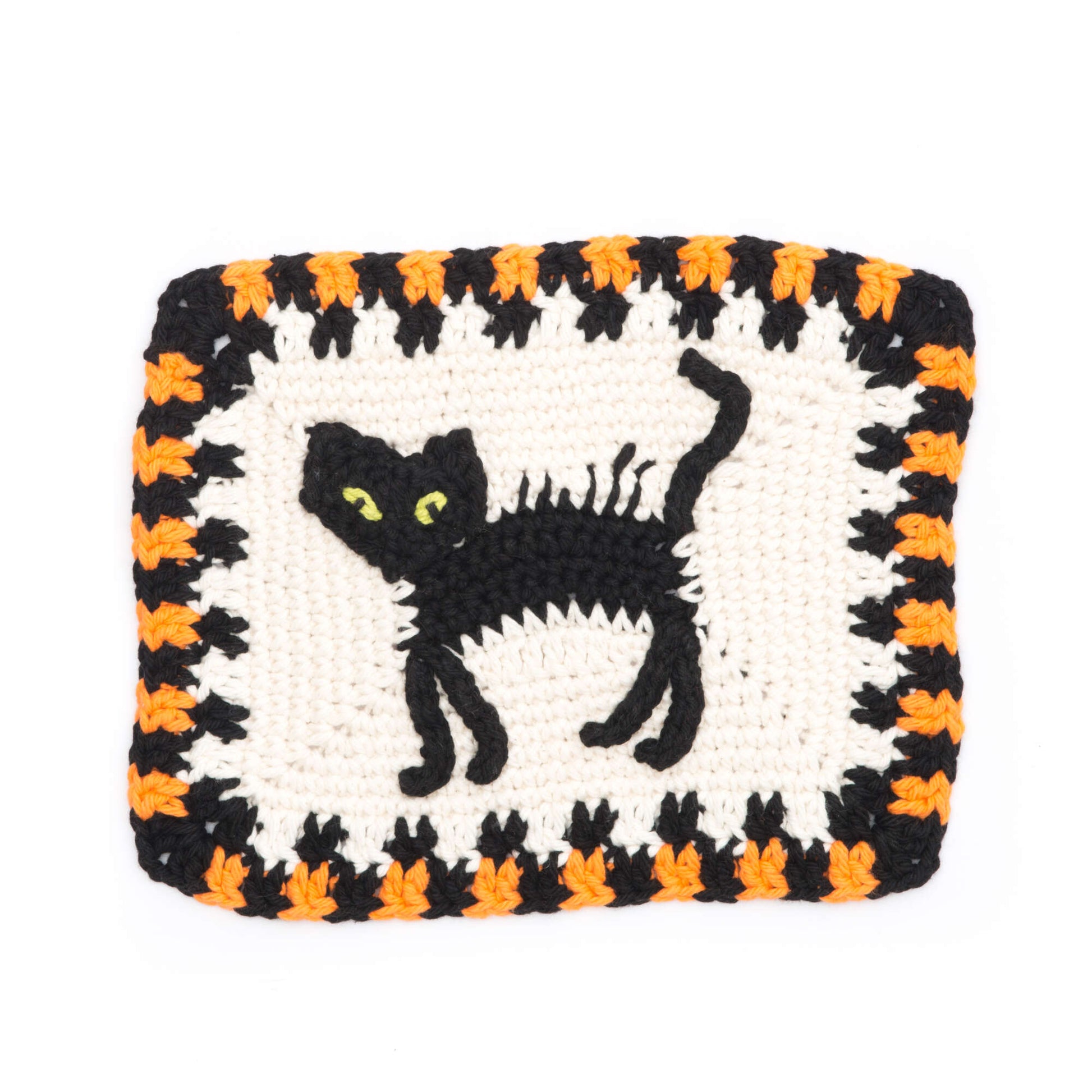 Free Lily Sugar'n Cream Scaredy Cat Dishcloth Crochet Pattern