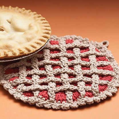 Lily Sugar'n Cream Cherry Pie Hot Pad Crochet Single Size