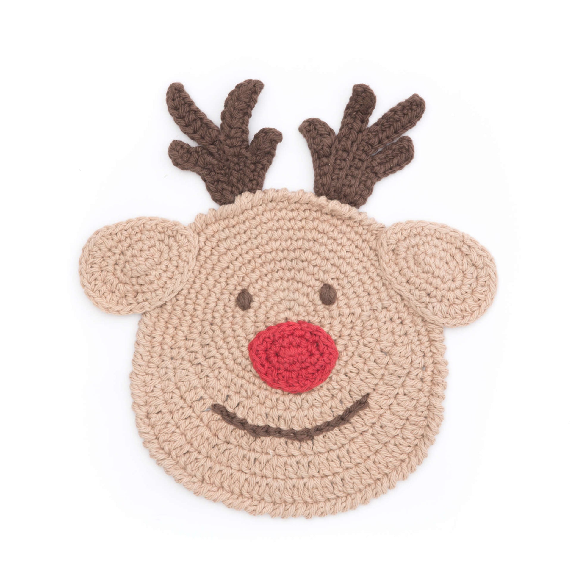 Free Lily Sugar'n Cream Reindeer Dishcloth Crochet Pattern