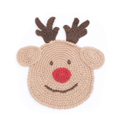 Lily Sugar'n Cream Reindeer Dishcloth Crochet Single Size