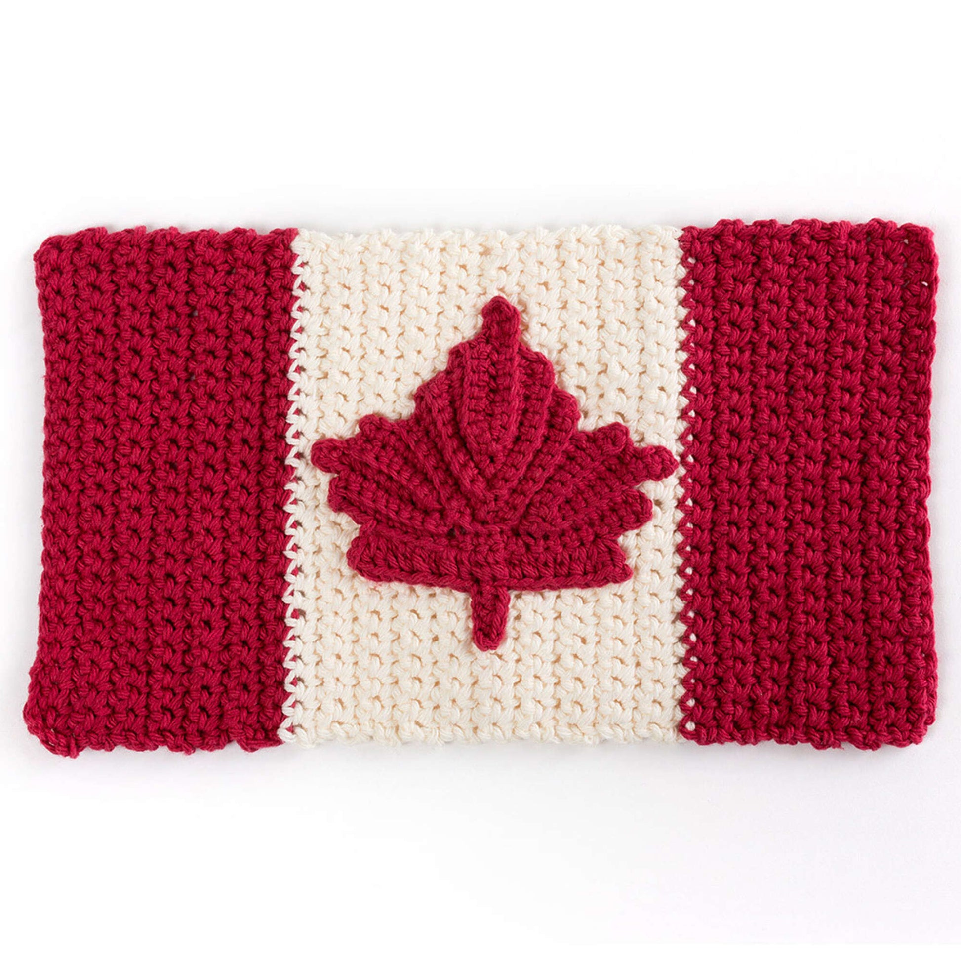 Free Lily Sugar'n Cream Oh Canada Crochet Dishcloth Pattern