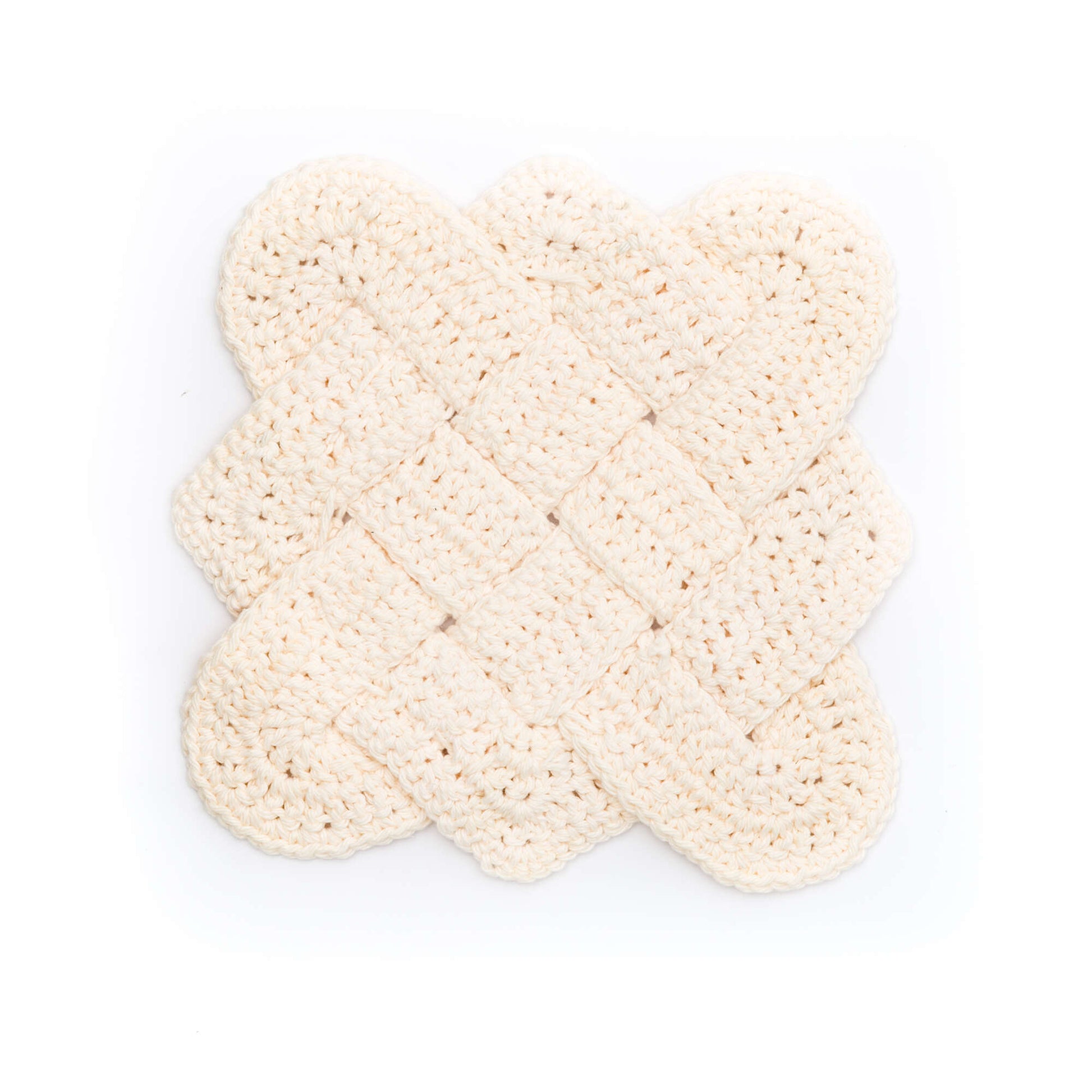 Free Lily Sugar'n Cream Sailor's Knot Dishcloth Crochet Pattern