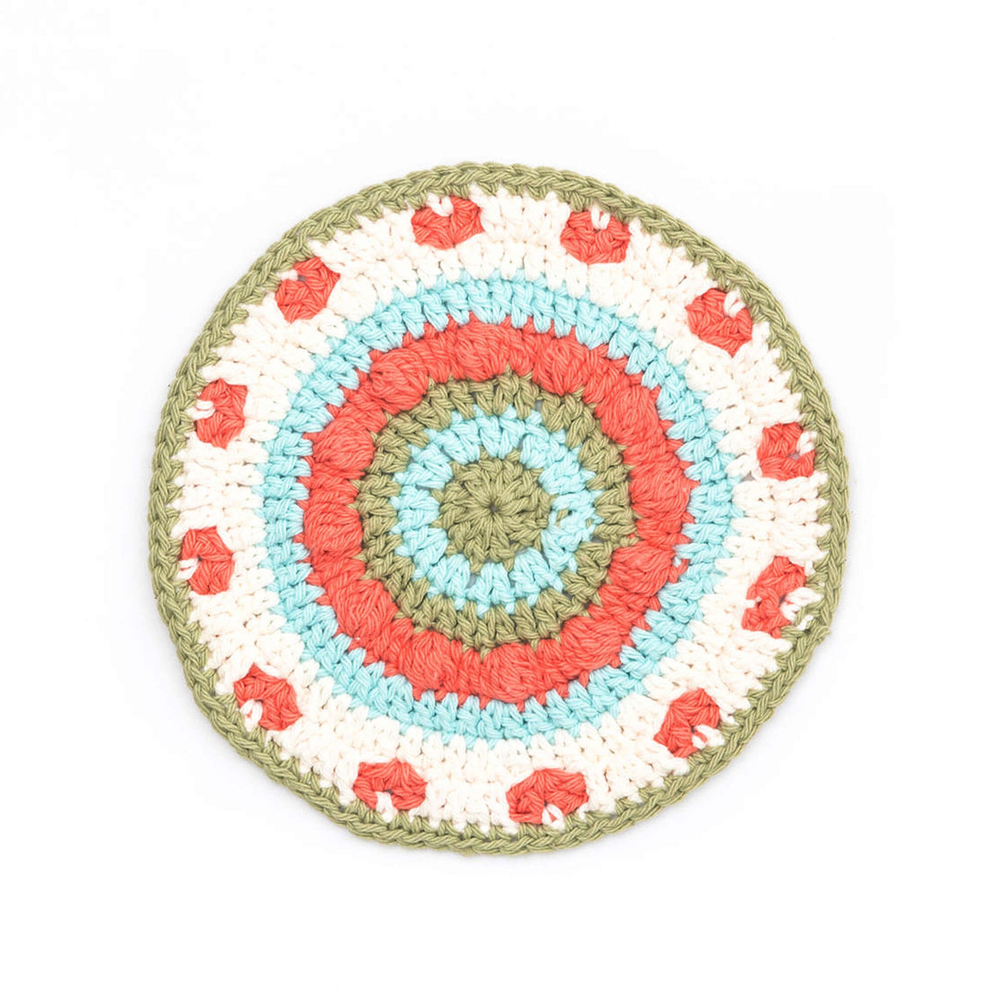 Free Lily Sugar'n Cream Vintage Blossom Dishcloth Crochet Pattern
