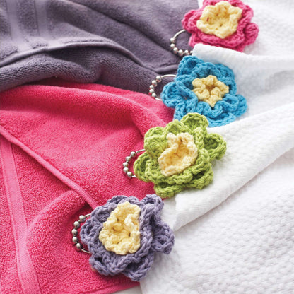 Lily Sugar'n Cream Shower Flowers Crochet Lily Sugar'n Cream Shower Flowers Pattern Tutorial Image