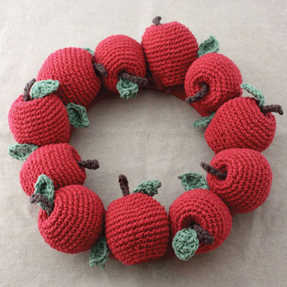 Lily Sugar'n Cream Apple Wreath Crochet Single Size