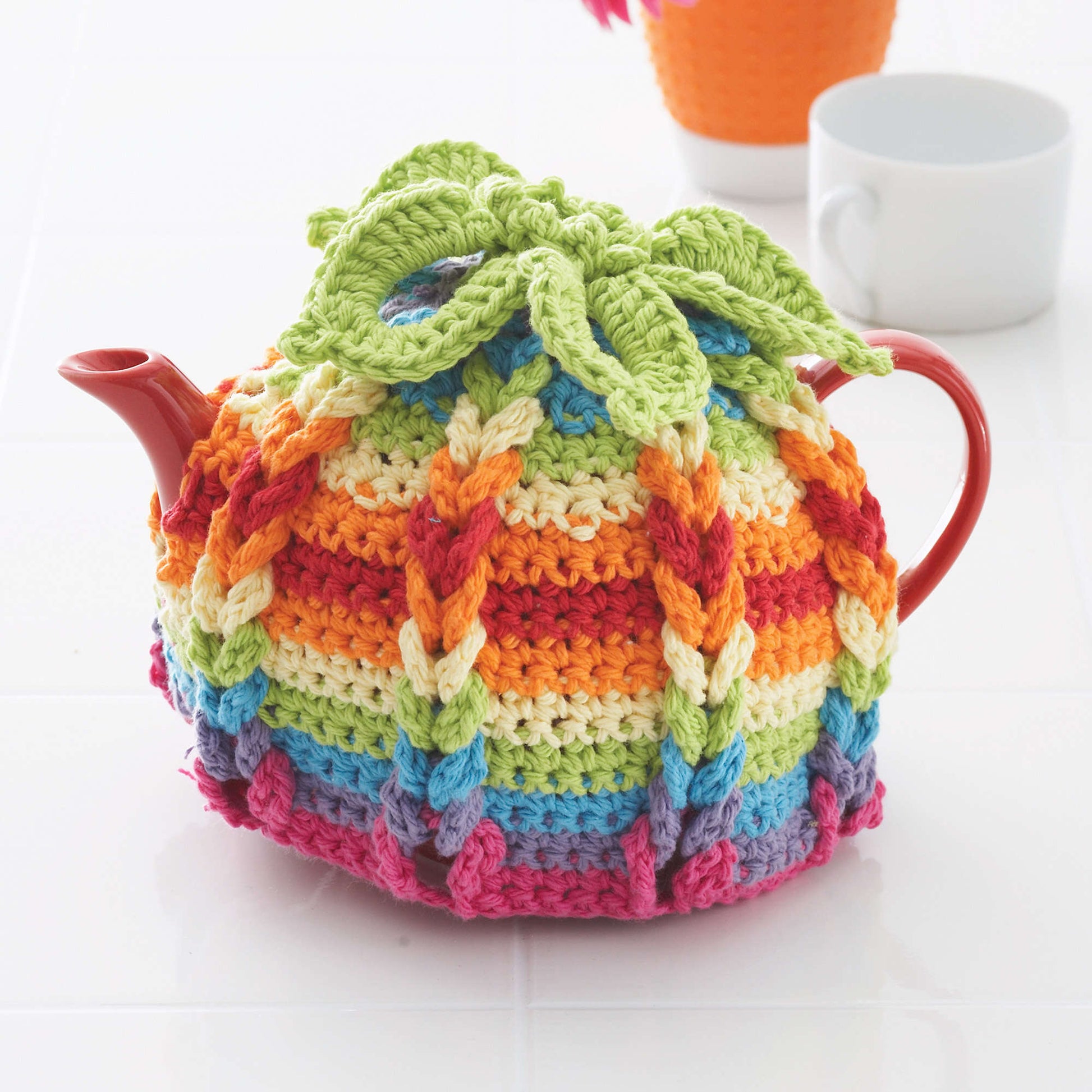 Free Lily Sugar'n Cream Hot Hibiscus Tea Cozy Crochet Pattern