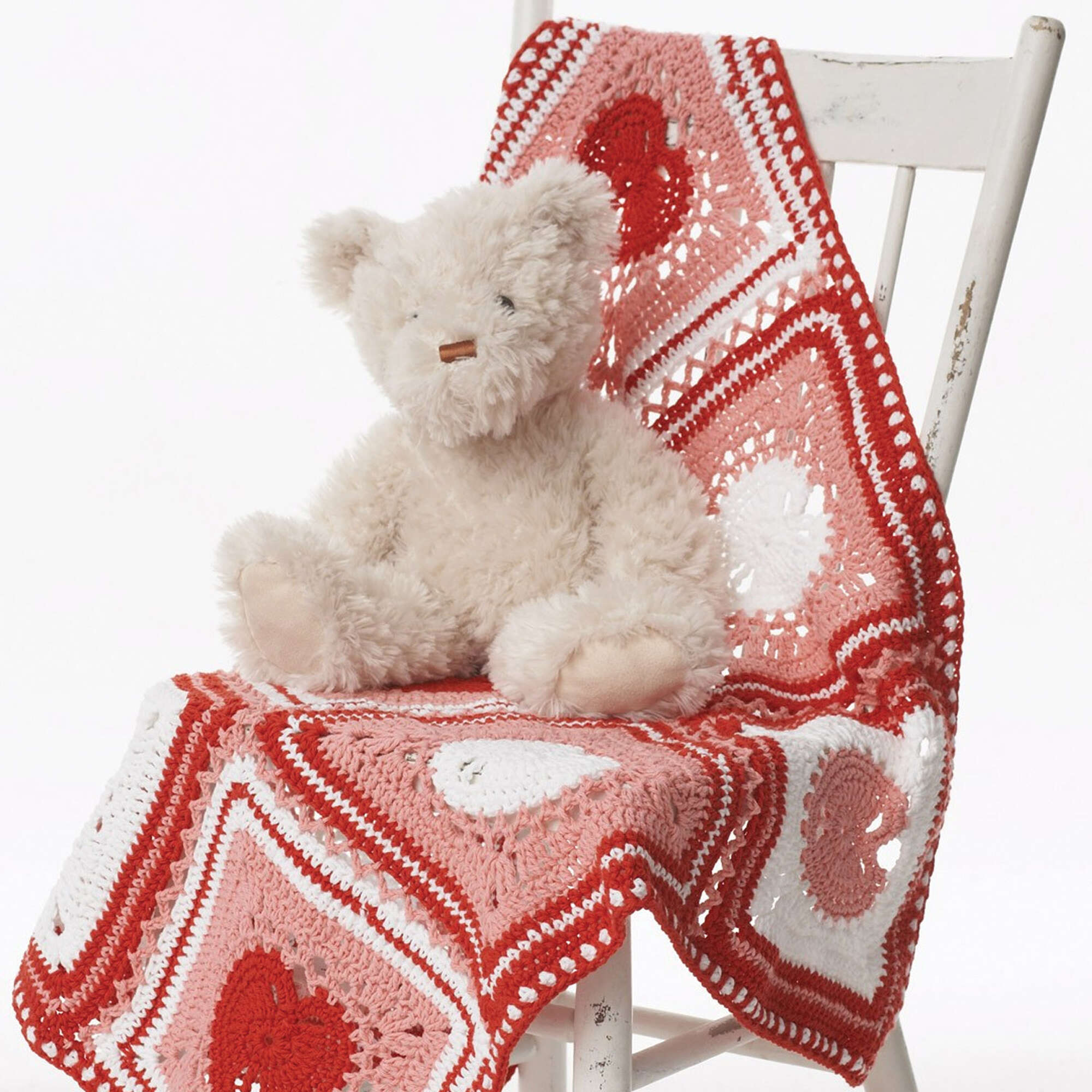 white lily blanket crochet pattern Free Lily Sugar'n Cream Heart Dishcloth & Crochet Blanket Pattern