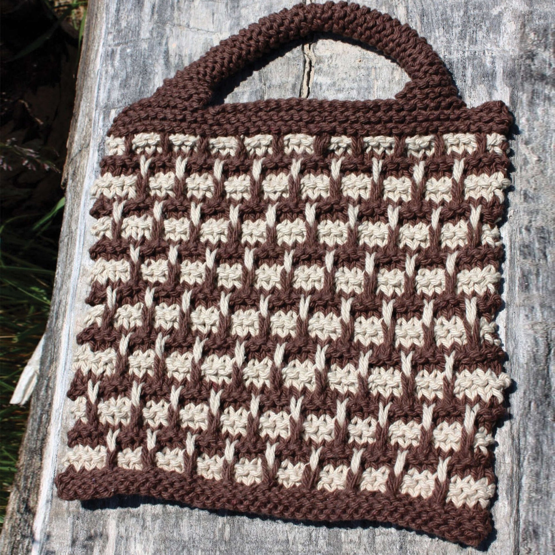 Free Lily Sugar'n Cream Basket Dishcloth Knit Pattern