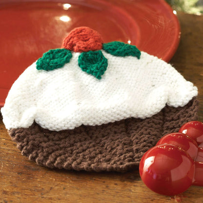 Lily Sugar'n Cream Christmas Pudding Dishcloth Knit Single Size