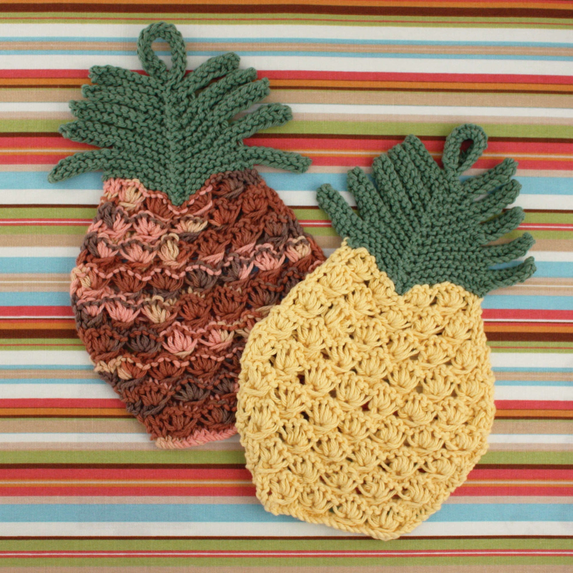 Free Lily Sugar'n Cream Pineapple Knit Dishcloth Pattern